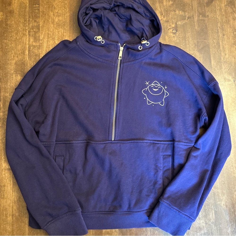 Disney Parks Large Purple Gold Wish Star Look Up Zip Sweatshirt Disneyland World